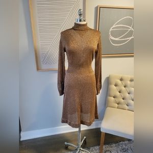 Gold Mesh Dress